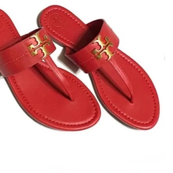 🆕 Tory Burch Leather Thong Sandals - Picture 4 of 12